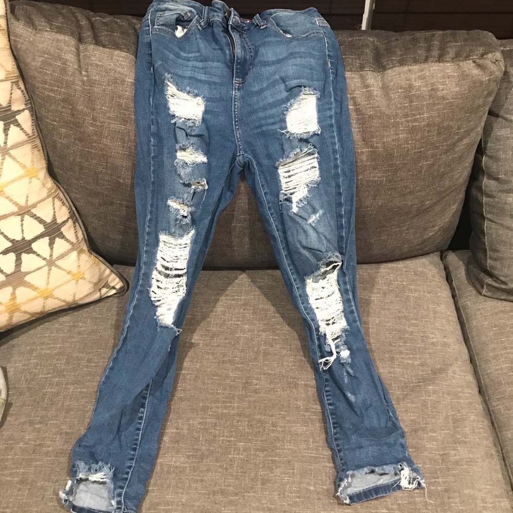 High waisted crop jean. Worn twice
